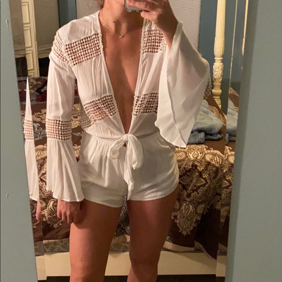 Cotton Candy Pants - Cotton Candy White Romper